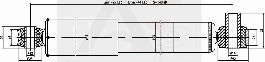 AUTO FRANCE PARTS 15-1055C - Amortisseur cwaw.fr