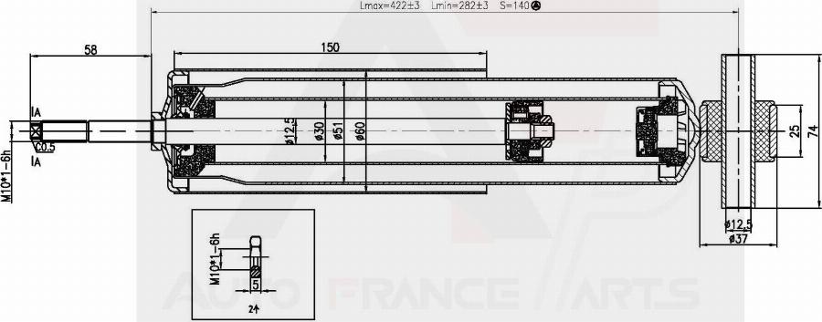 AUTO FRANCE PARTS 15-1056C - Amortisseur cwaw.fr