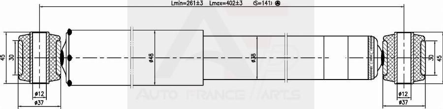 AUTO FRANCE PARTS 15-1061C - Amortisseur cwaw.fr