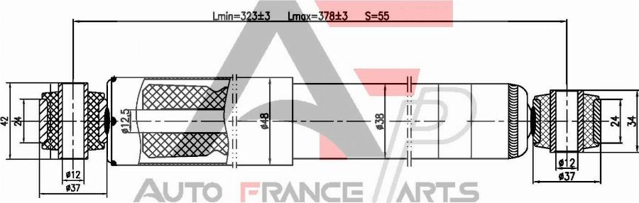 AUTO FRANCE PARTS 15-1009C - Amortisseur cwaw.fr