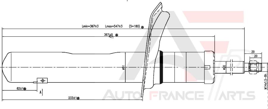 AUTO FRANCE PARTS 15-1006C - Amortisseur cwaw.fr