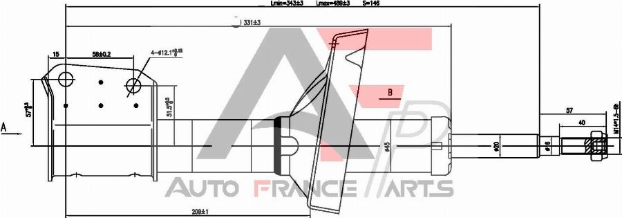 AUTO FRANCE PARTS 15-1001C - Amortisseur cwaw.fr