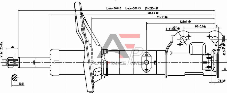 AUTO FRANCE PARTS 15-2091C - Amortisseur cwaw.fr