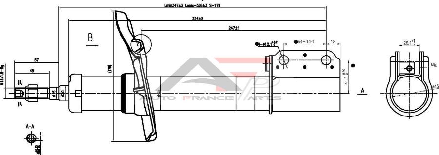 AUTO FRANCE PARTS 15-2047C - Amortisseur cwaw.fr