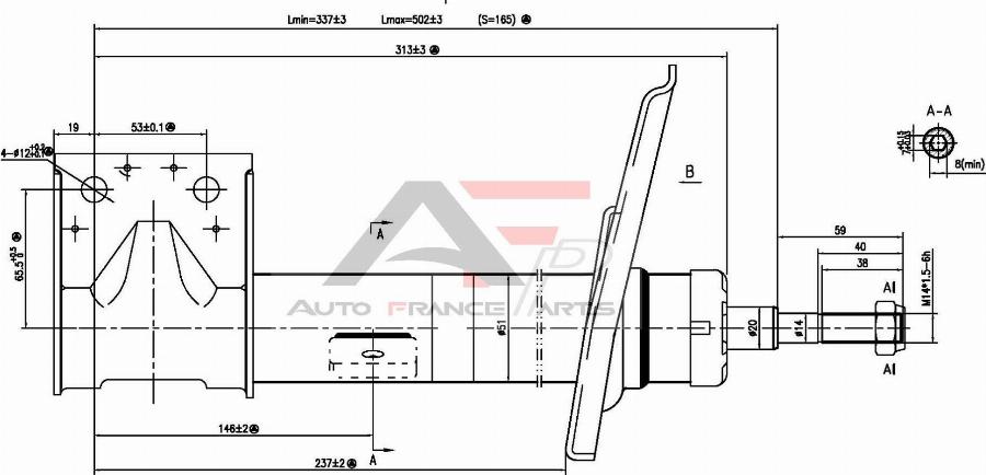 AUTO FRANCE PARTS 15-2064C - Amortisseur cwaw.fr