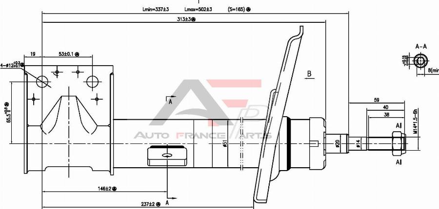 AUTO FRANCE PARTS 15-2065C - Amortisseur cwaw.fr