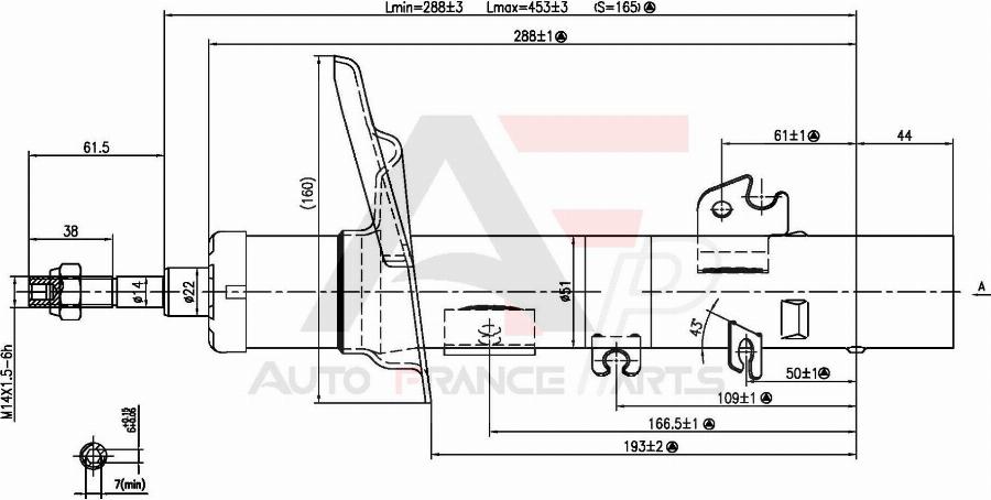 AUTO FRANCE PARTS 15-2068C - Amortisseur cwaw.fr