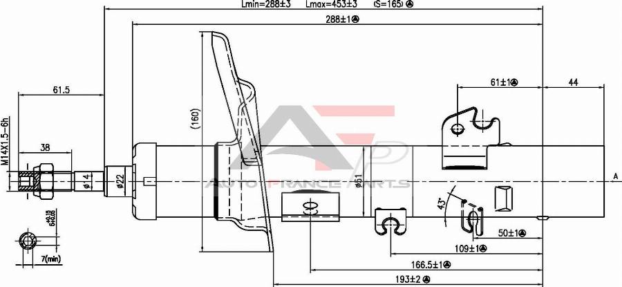 AUTO FRANCE PARTS 15-2067C - Amortisseur cwaw.fr