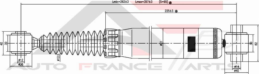 AUTO FRANCE PARTS 15-2004C - Amortisseur cwaw.fr