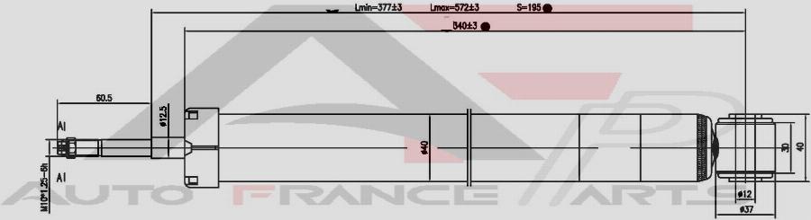 AUTO FRANCE PARTS 15-2005C - Amortisseur cwaw.fr