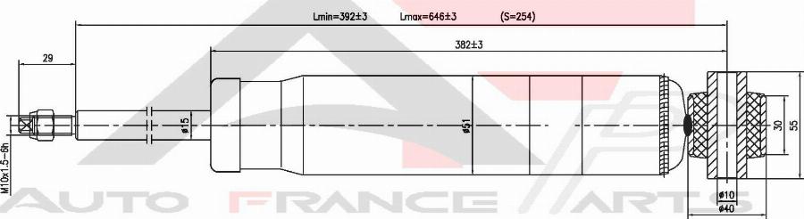 AUTO FRANCE PARTS 15-2003C - Amortisseur cwaw.fr