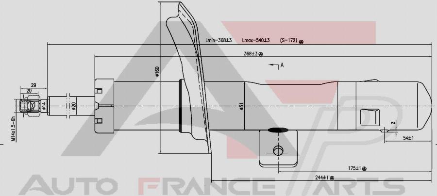 AUTO FRANCE PARTS 15-2010C - Amortisseur cwaw.fr