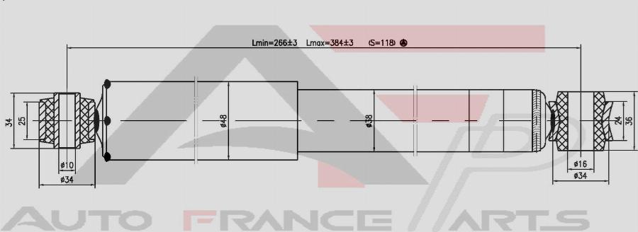 AUTO FRANCE PARTS 15-2017C - Amortisseur cwaw.fr