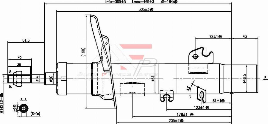 AUTO FRANCE PARTS 15-2086C - Amortisseur cwaw.fr