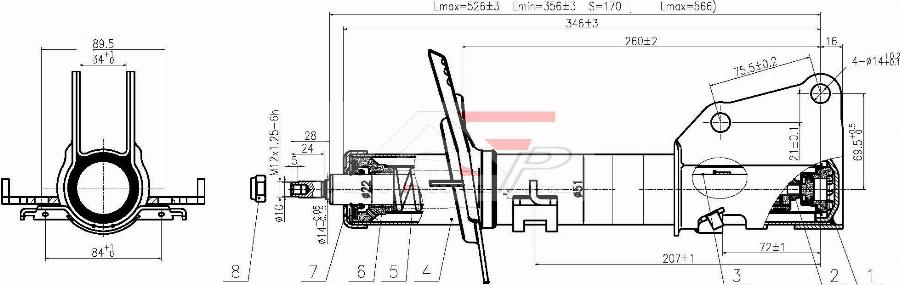 AUTO FRANCE PARTS 15-2088C - Amortisseur cwaw.fr