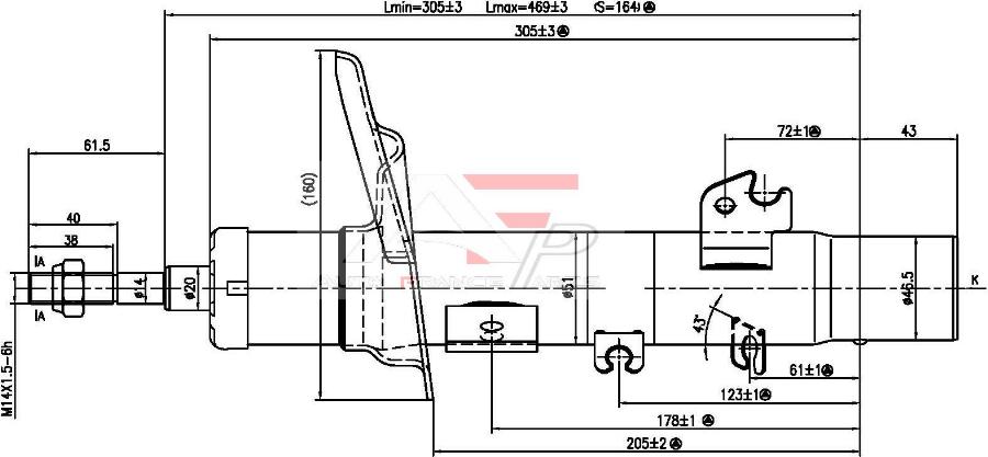 AUTO FRANCE PARTS 15-2087C - Amortisseur cwaw.fr