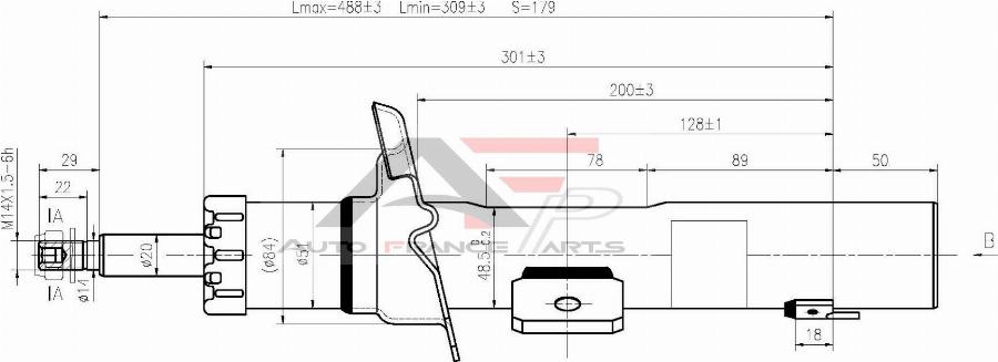 AUTO FRANCE PARTS 15-2030C - Amortisseur cwaw.fr