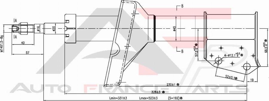 AUTO FRANCE PARTS 15-2038C - Amortisseur cwaw.fr