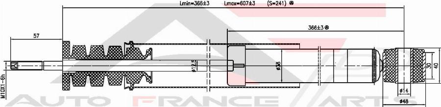 AUTO FRANCE PARTS 15-2037C - Amortisseur cwaw.fr