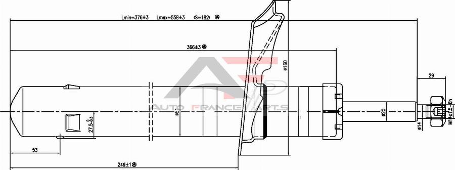 AUTO FRANCE PARTS 15-2029C - Amortisseur cwaw.fr