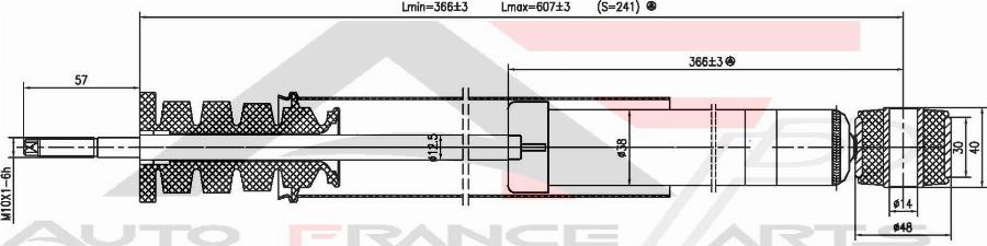 AUTO FRANCE PARTS 15-2025C - Amortisseur cwaw.fr