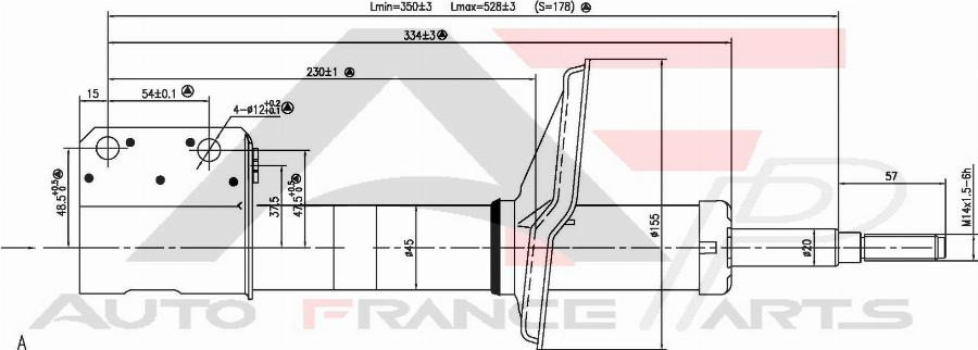 AUTO FRANCE PARTS 15-2026C - Amortisseur cwaw.fr