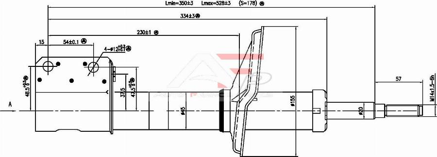 AUTO FRANCE PARTS 15-2075C - Amortisseur cwaw.fr