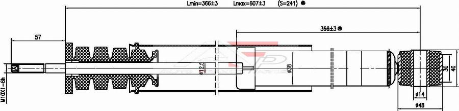 AUTO FRANCE PARTS 15-2078C - Amortisseur cwaw.fr