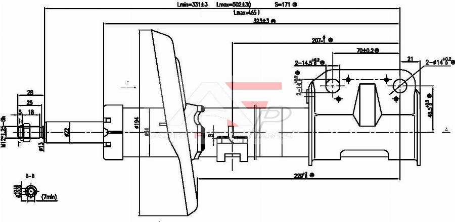 AUTO FRANCE PARTS 15-2073C - Amortisseur cwaw.fr