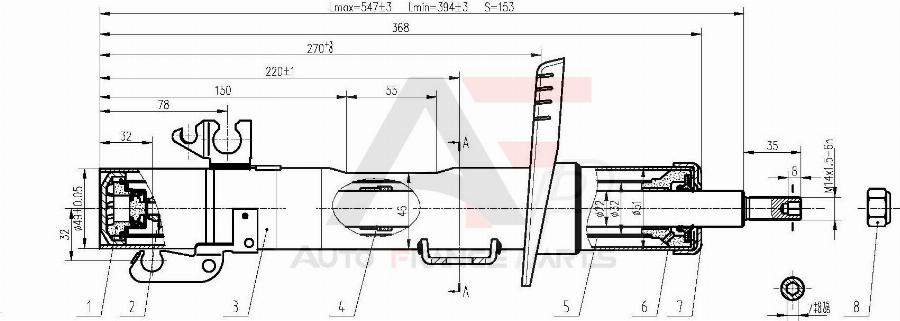 AUTO FRANCE PARTS 15-2072C - Amortisseur cwaw.fr