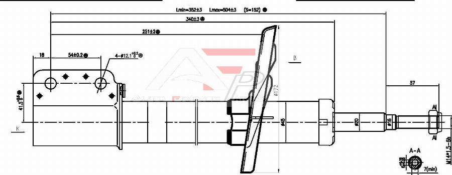 AUTO FRANCE PARTS 15-2077C - Amortisseur cwaw.fr