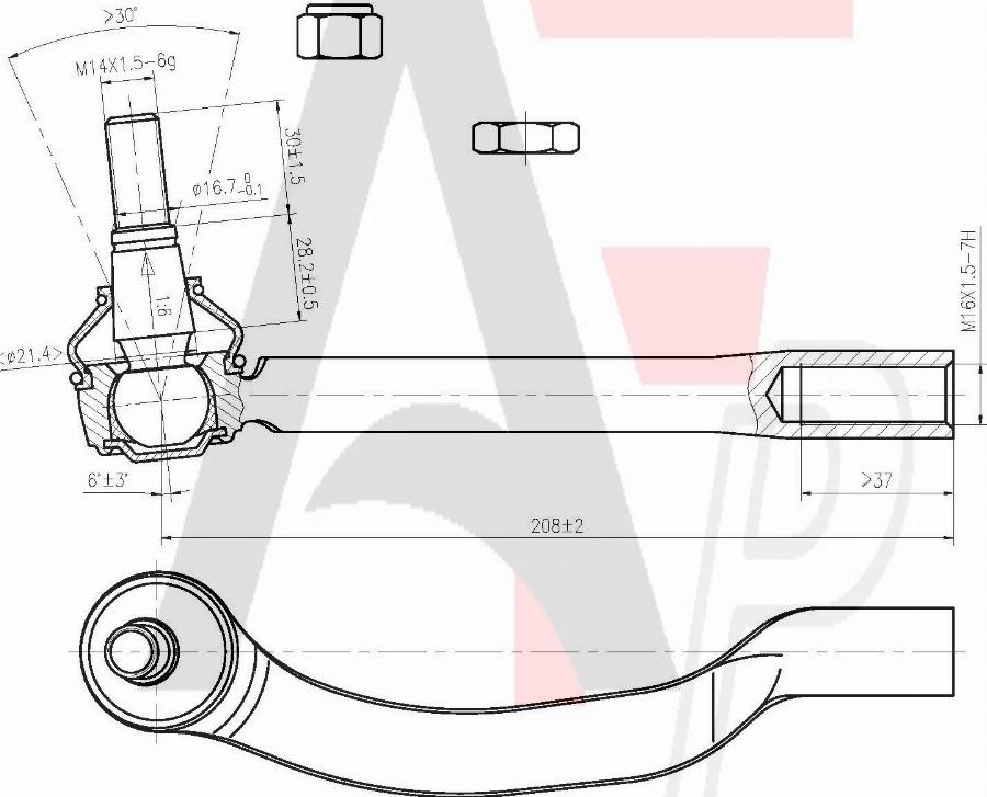 AUTO FRANCE PARTS 11-6045C - Rotule de barre de connexion cwaw.fr