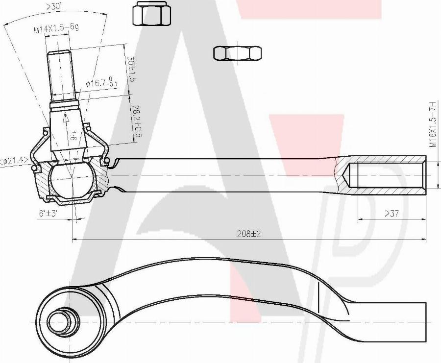 AUTO FRANCE PARTS 11-6046C - Rotule de barre de connexion cwaw.fr