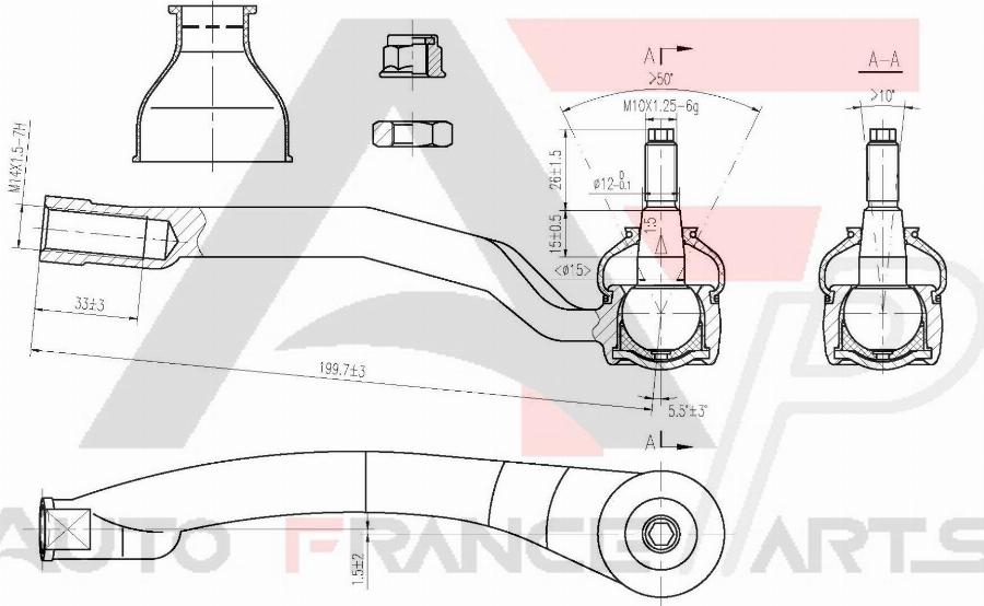 AUTO FRANCE PARTS 11-6048C - Rotule de barre de connexion cwaw.fr