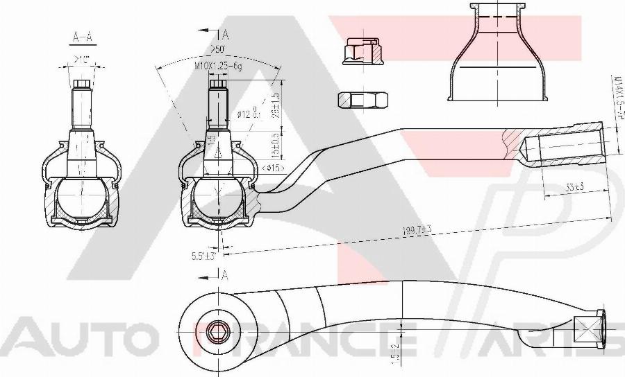 AUTO FRANCE PARTS 11-6047C - Rotule de barre de connexion cwaw.fr