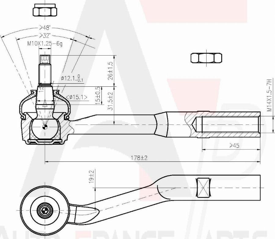 AUTO FRANCE PARTS 11-6053C - Rotule de barre de connexion cwaw.fr