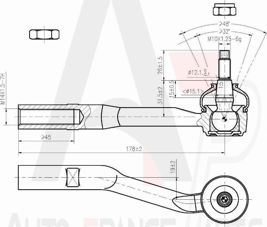 AUTO FRANCE PARTS 11-6052C - Rotule de barre de connexion cwaw.fr