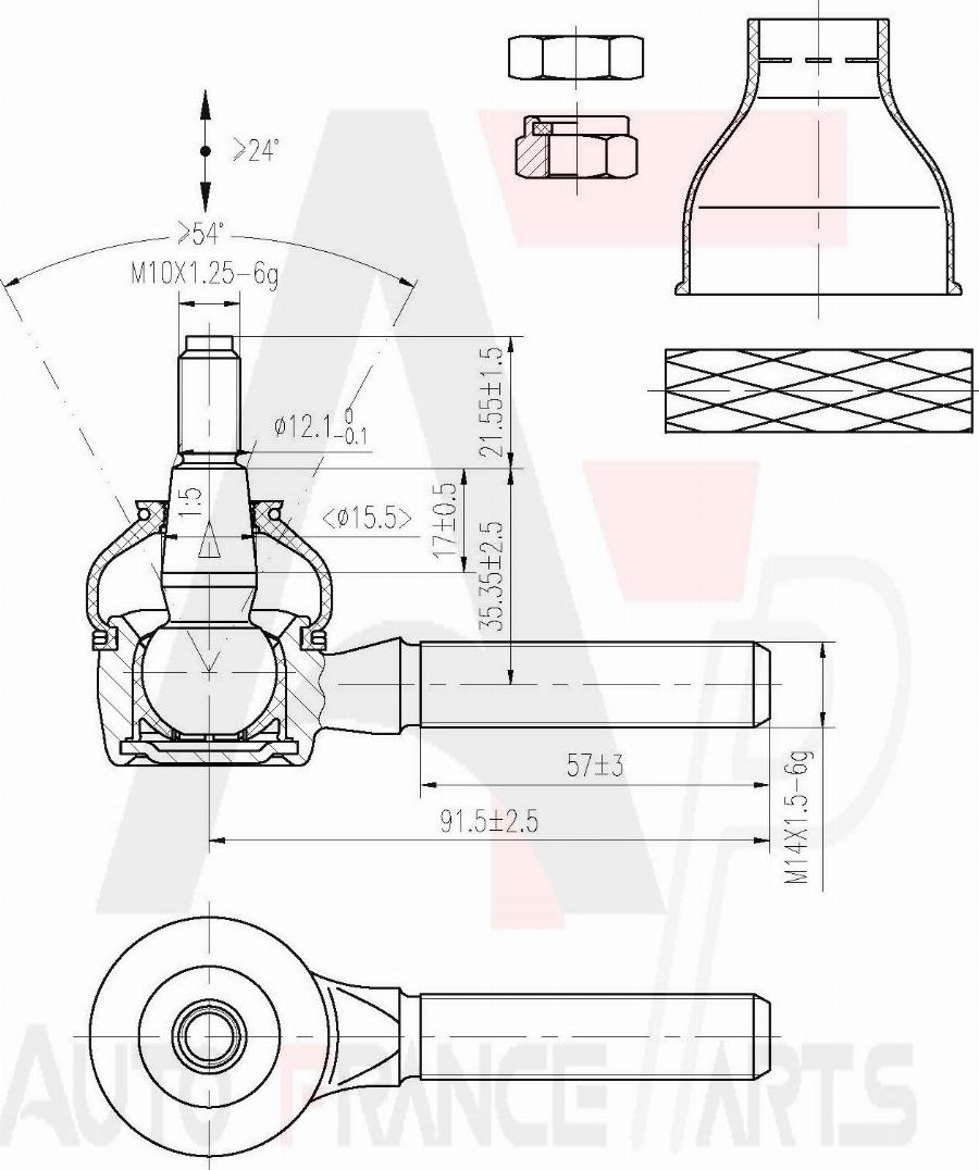 AUTO FRANCE PARTS 11-6064C - Rotule de barre de connexion cwaw.fr