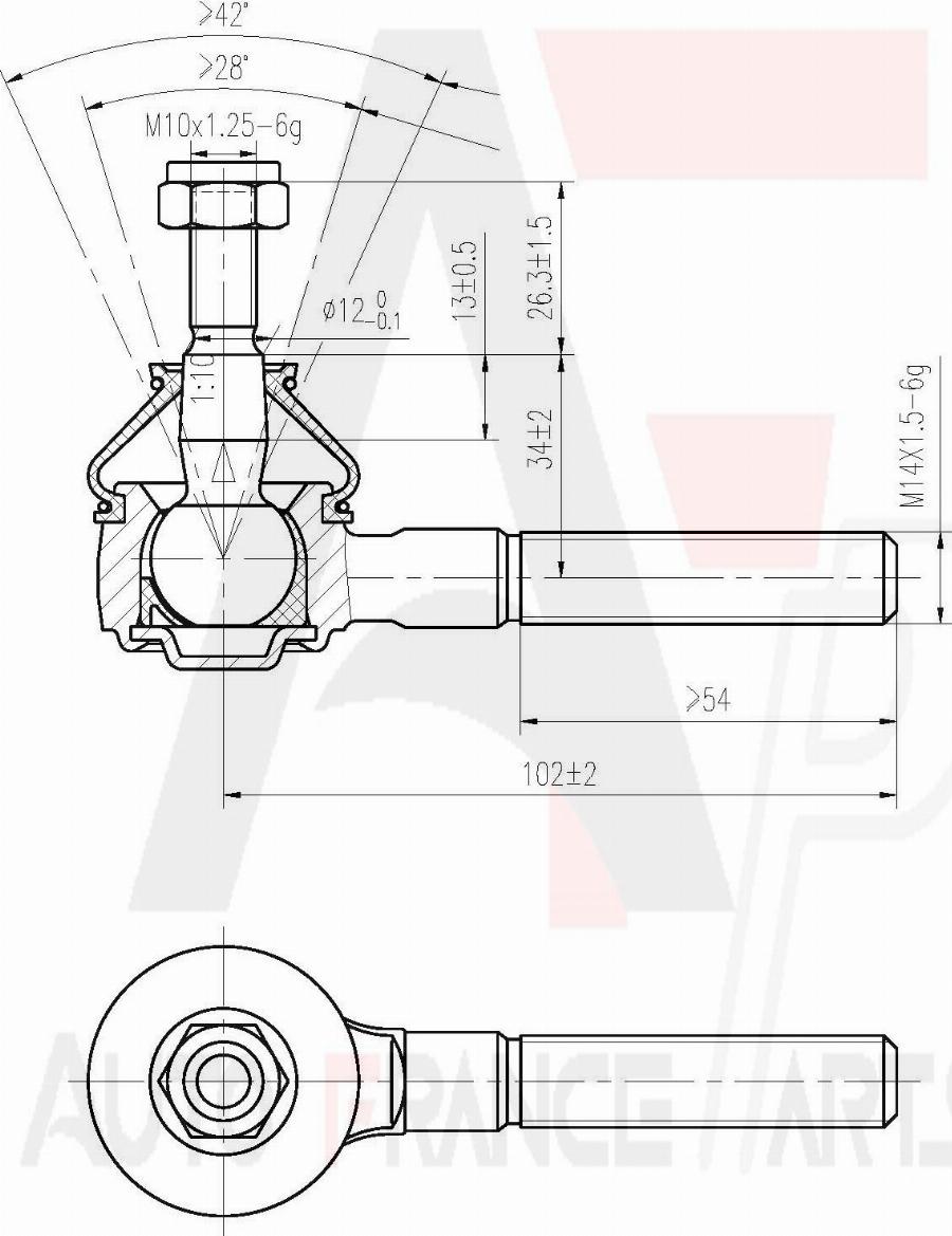 AUTO FRANCE PARTS 11-6063C - Rotule de barre de connexion cwaw.fr