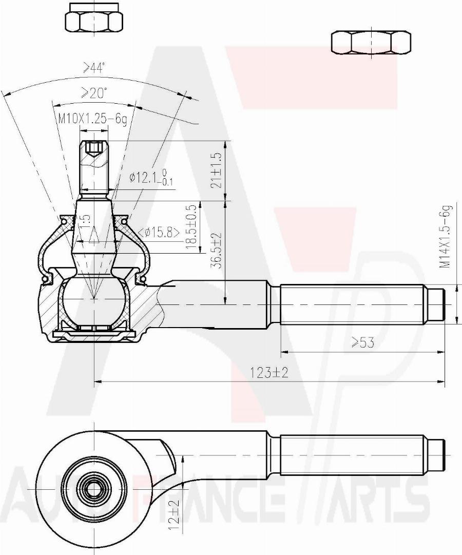 AUTO FRANCE PARTS 11-6004C - Rotule de barre de connexion cwaw.fr