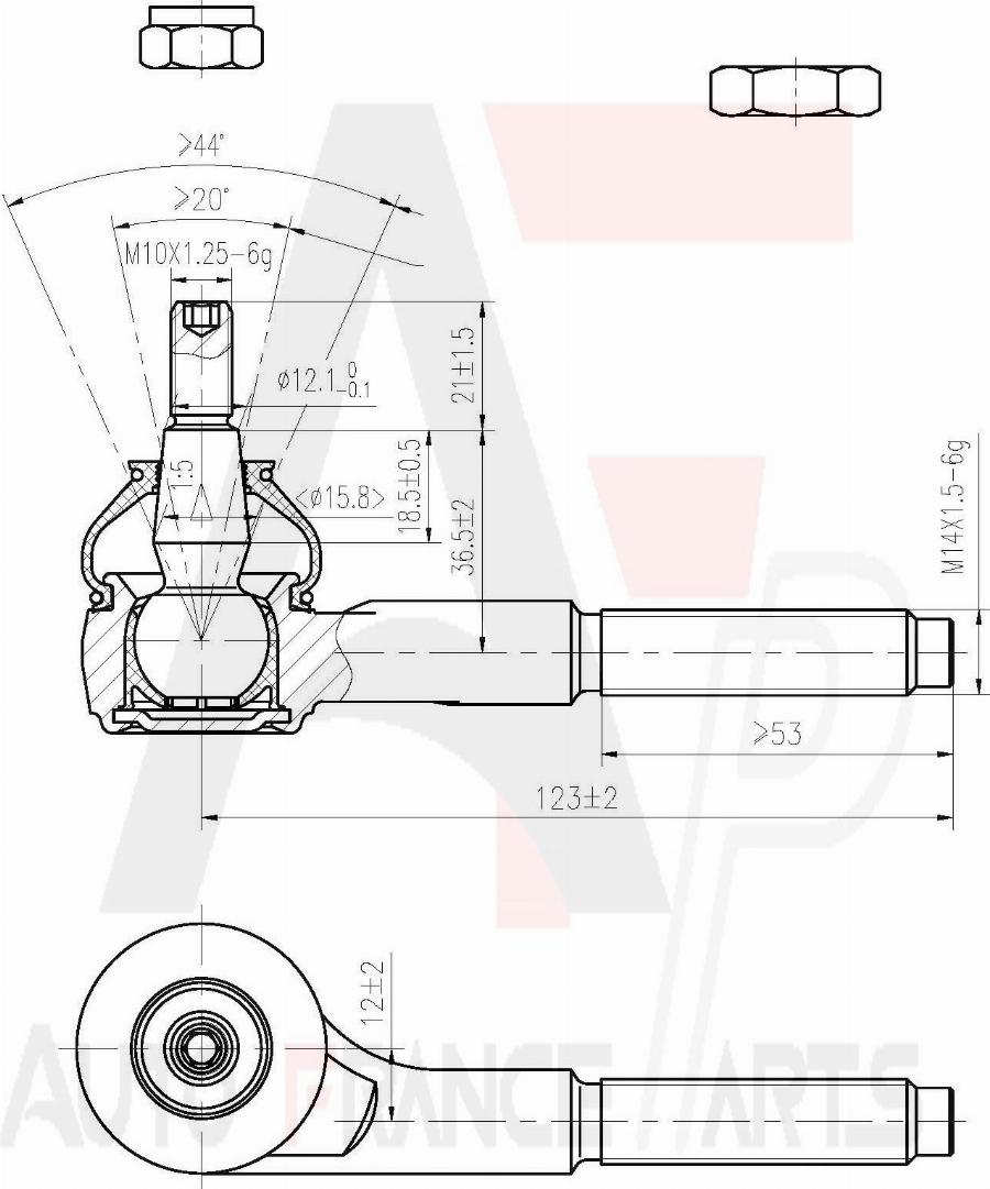 AUTO FRANCE PARTS 11-6003C - Rotule de barre de connexion cwaw.fr