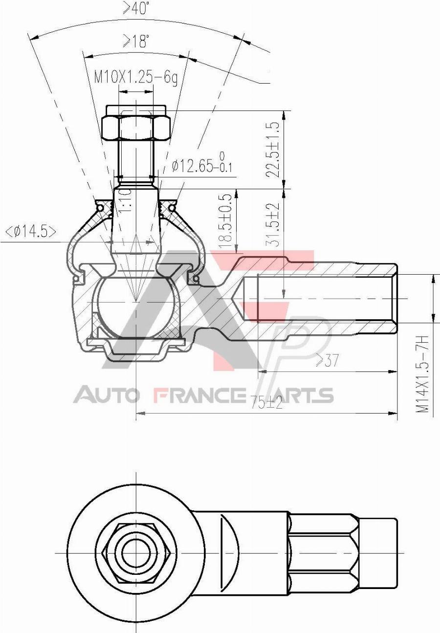 AUTO FRANCE PARTS 11-6016C - Rotule de barre de connexion cwaw.fr