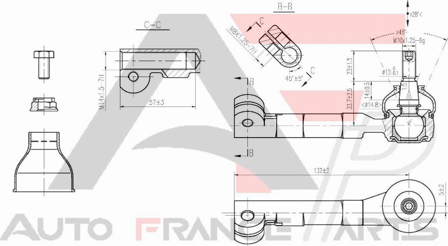 AUTO FRANCE PARTS 11-6013C - Rotule de barre de connexion cwaw.fr