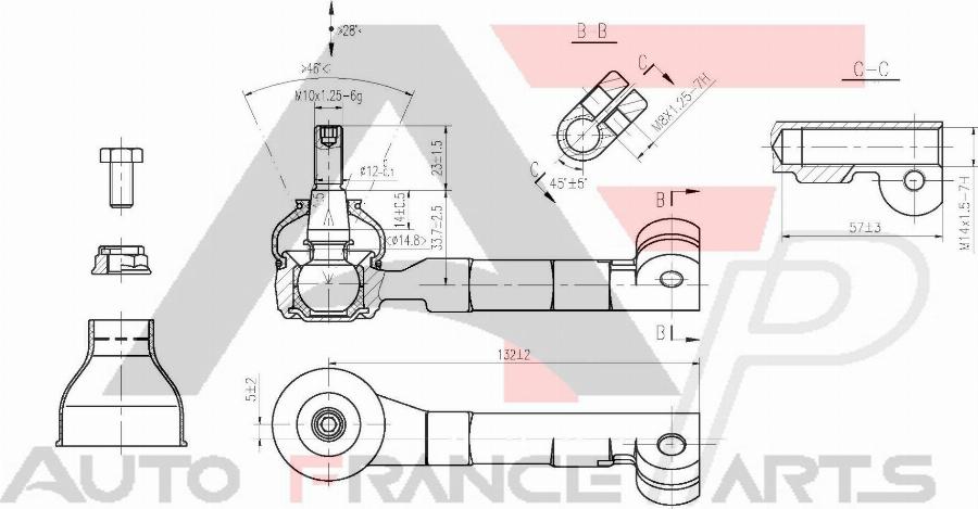 AUTO FRANCE PARTS 11-6012C - Rotule de barre de connexion cwaw.fr