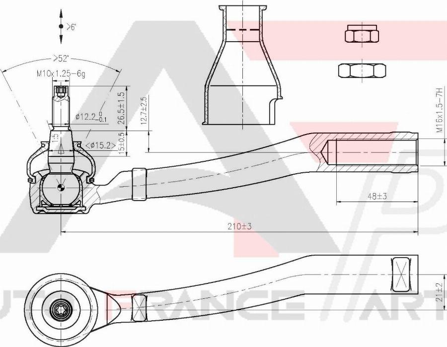 AUTO FRANCE PARTS 11-6039C - Rotule de barre de connexion cwaw.fr