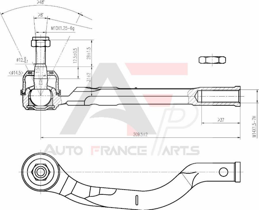 AUTO FRANCE PARTS 11-6029C - Rotule de barre de connexion cwaw.fr