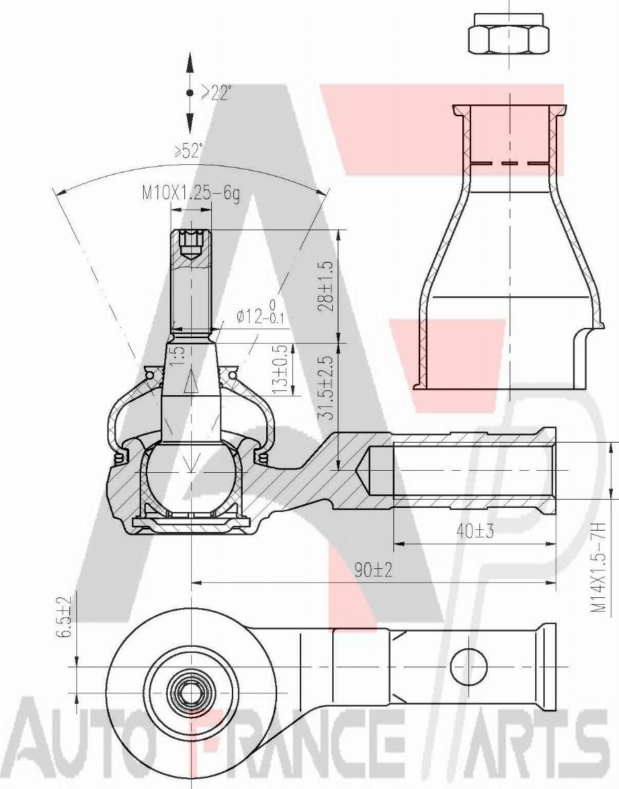 AUTO FRANCE PARTS 11-6024C - Rotule de barre de connexion cwaw.fr