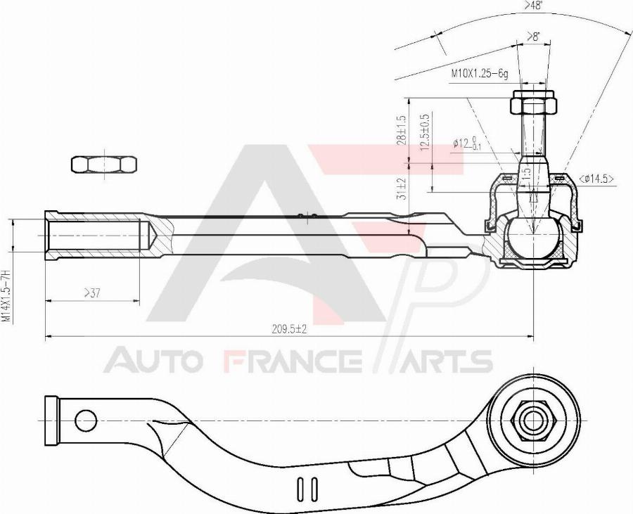 AUTO FRANCE PARTS 11-6028C - Rotule de barre de connexion cwaw.fr