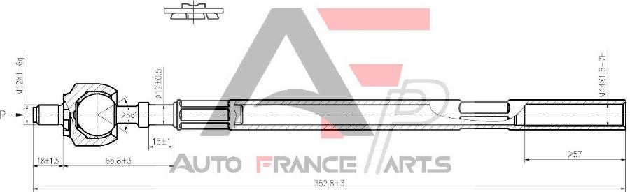 AUTO FRANCE PARTS 11-6077C - Rotule de direction intérieure, barre de connexion cwaw.fr