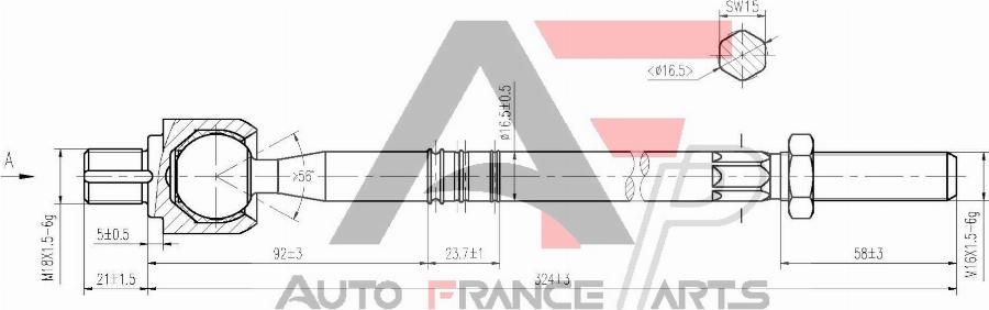 AUTO FRANCE PARTS 11-3046C - Rotule de direction intérieure, barre de connexion cwaw.fr